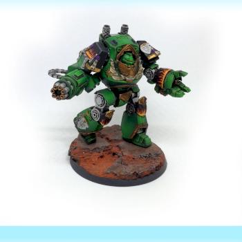 Space Marines Salamanders Relic Contemptor Dreadnought by Manufactorm Workshop