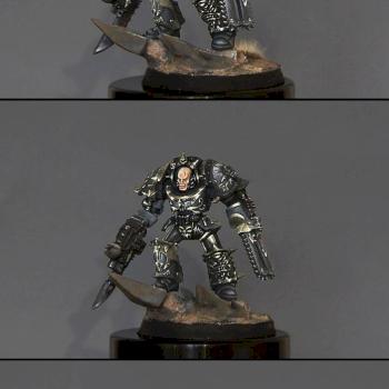 Chaos lord in terminator armour. by Ochakovo_paints