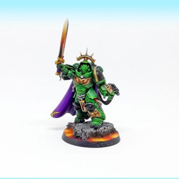 Salamanders Primaris Captain in Gravis Armor by Manufactorm Workshop