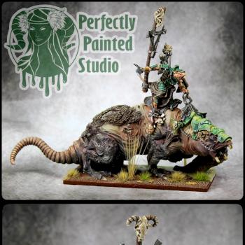 SKAVEN WARLORD ON BROOD HORROR by Ygritte