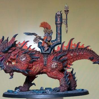 AURIC RUNEFATHER ON MAGMADROTH by hunter1112