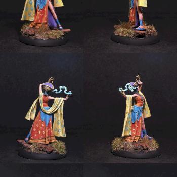 Female Wizard:Guang Jin, Mistress of Veils House by belminiart