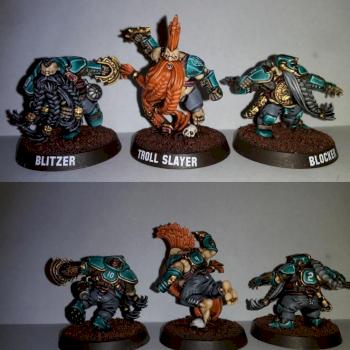 Blood Bowl Dwarves by Kaiul