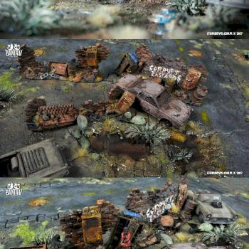 Bantam Alley - Urban Barricades Terrain by studiolevel