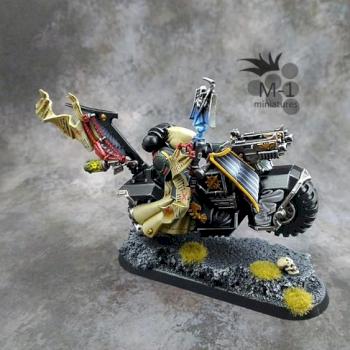 Dark Angels Chaplain on bike by malinek28