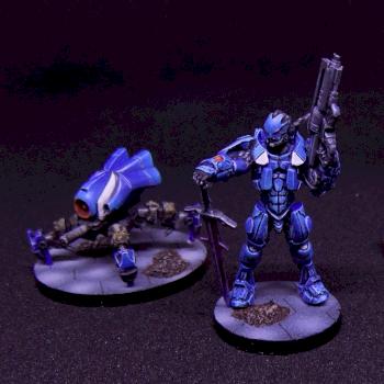 Swiss Guard & Sierra Dronbots by orangecatpaint