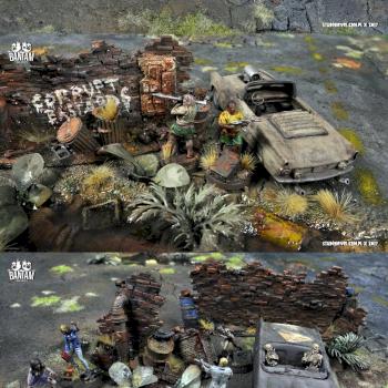 Bantam Alley - Urban Barricades Terrain by studiolevel