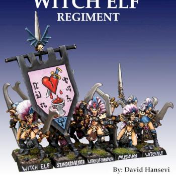 DARK ELVES - Witch Elf Regiment by lev trotskij