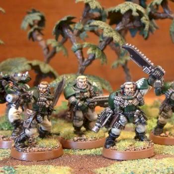 Dark Angels Scout Squad by Zanbayoshi