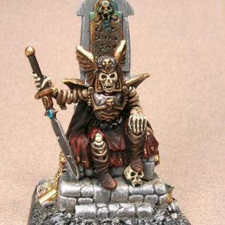 Lich King on Throne by elvslayer