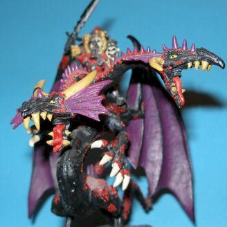 Chaos Dragon Baudros with Engrinn van Horstmann by elvslayer