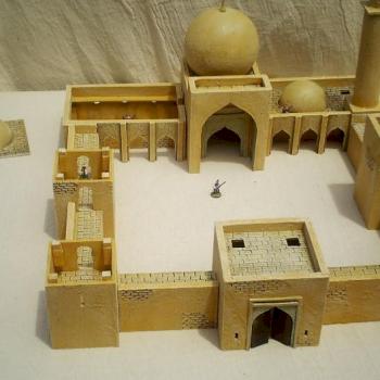 Arabic / India style Mosque with Roofs removed by Hutch hutch