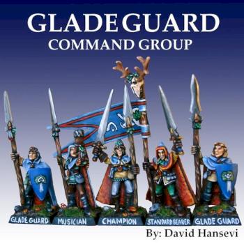 WOOD ELVES - Glade Guard Command Group by lev trotskij