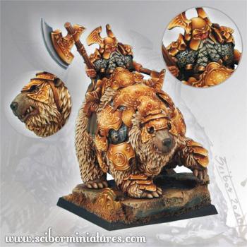 Dwarf General on War Bear by Scibor
