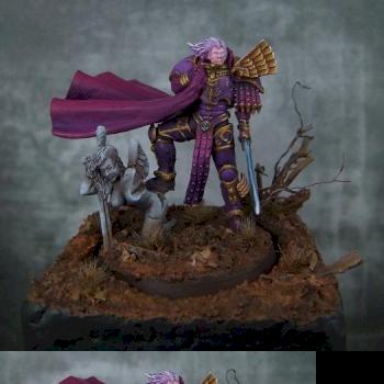 Phoenix Knight posing as: Fulgrim, Primarch of the Emperors Children by andee