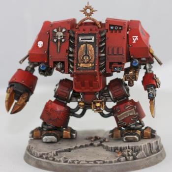 Blood Angel Dreadnought by drathmere