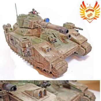 Imperial Guard Cadian Baneblade Weathering by Palle