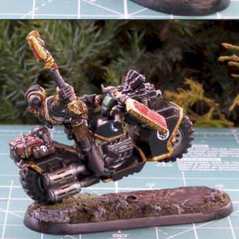 Chaplain on Bike by Ajon