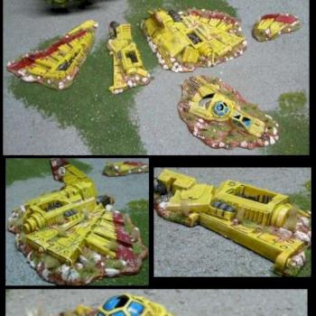 Macragge Crashed Shuttle by mwbard
