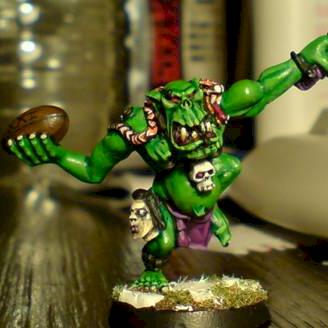 Bloodbowl Savage Orc Thrower by miketee2