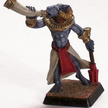 WarGods Khemru Red Musician by hammerandbrush