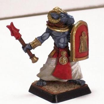WarGods Khemru Red Warrior by hammerandbrush