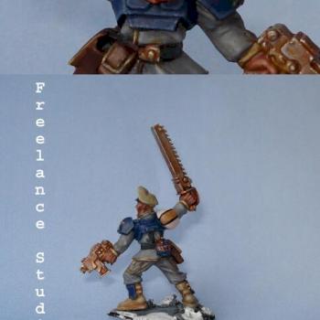 Warhammer 40k Cadian Imperial Guard Lieutenant by Hellbreed