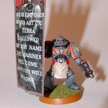space marine standard bearer by botters