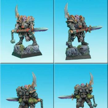 Chaos Nurgle Lord with realy strange weapon Iv.2 by Mechian