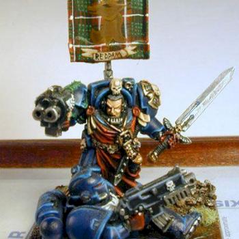 Crimson fists diorama by thevoices