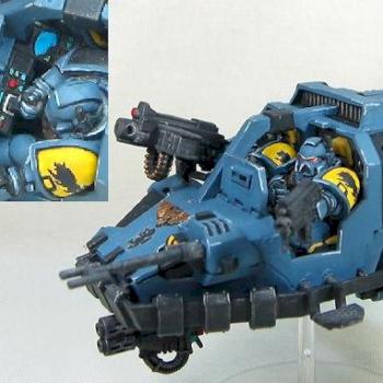 Space Wolves Land Speeder Squad Remus by golgfag