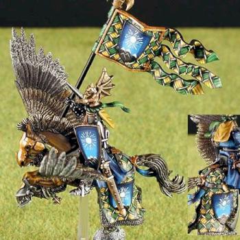 Bretonnian Pegasus Knight Standard Bearer by Malin