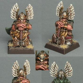 Dwarf Lord with great weapon (winged helm) by GriffinPainting