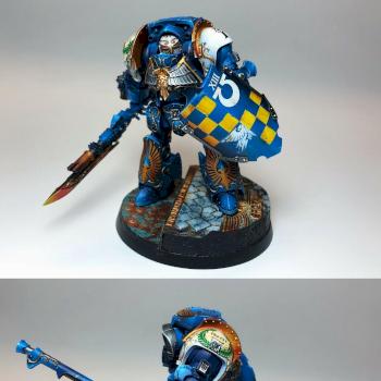 Ultramarines Contemptor-Galatus Dreadnought by TheBirdsAreBlack