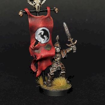 skeleton warrior standard bearer by dimoni777