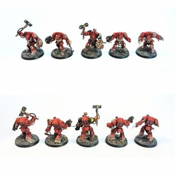 Blood Angels Terminators - Space Marine Heroes Series 2 by peckersaurus
