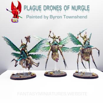 Plague Drones of Nurgle by fantasy-miniatures