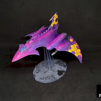 Craftworld Eldar Hemlock Wraithfighter by NeonForgeStudio