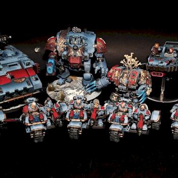 Space Wolves Army Dreadnought Impulsor Repulsor Attack Bike by NeonForgeStudio