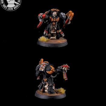 Warhammer 40k chaplain in termo armor by cool-minis.com