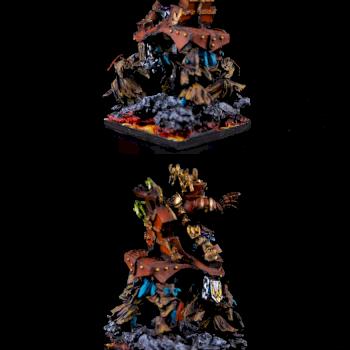 Warhammer FB/T9A/AoS Prophet of Ashuruk with Seat of Authority by cool-minis.com