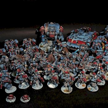 Space Wolves Army by NeonForgeStudio