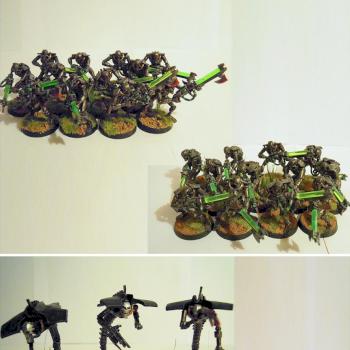Necron Menotekh army wave 1 (2008) by Shi Vral