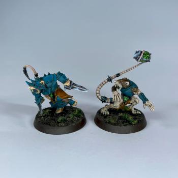 bloodbowl skaven thrower & blitzer by grueek
