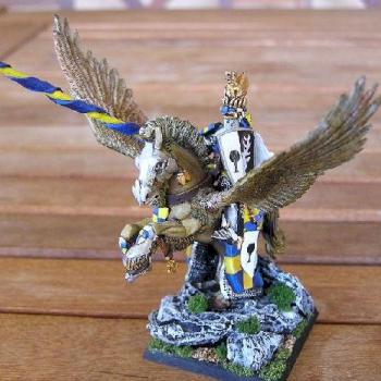 Bretonnian Lord on Royal Pegasus by Aenarion c.pastor
