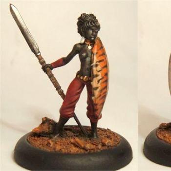 Nubian With Shield by lonewolf