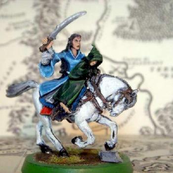 Arwen in arcione (Arwen on horseback) by DarkElf123
