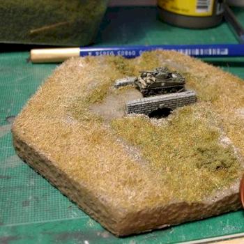 6mm 1/285 GHQ Sherman and Terrain Maker. by pushbike