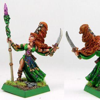 Wood Elf Sorceress by golgfag