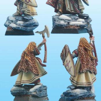 Héros elfe avec hache - High elf Hero with axe (1st version) by Naoned